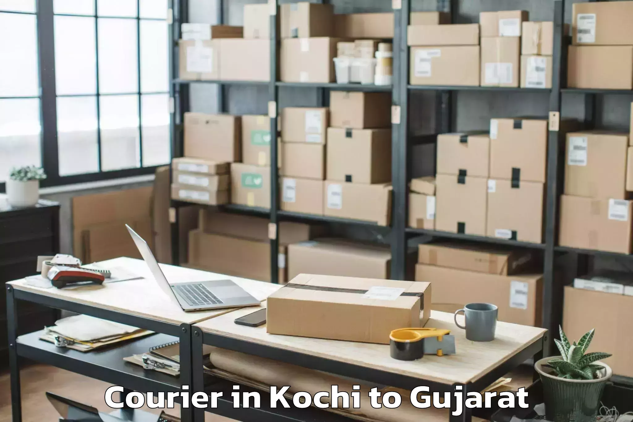 Top Kochi to Sachin Courier Available